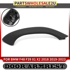 Left Interior Door Pull Handle Trim Cover for BMW F48 F39 X1 X2 2018-2023 Black