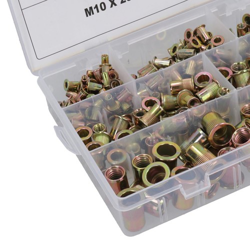 Steel Blindnut Fastener Nut Serts Inserts Rivets Assorted Sizes 3 – 12mm 300pc - Picture 5 of 6