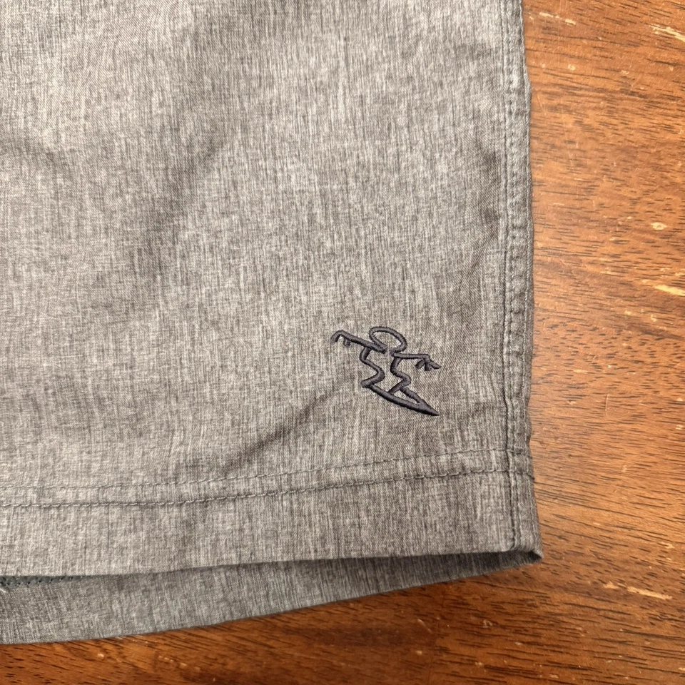 Da Hui Hybrid Shorts Men's Size 34 Gray Swim Land Outdoor Lightweight 11" Inseam - Image 2 of 4