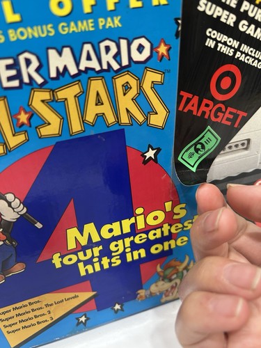 Consola Super Nintendo SNES Mario All Stars Paquete CAJA ESPUMA ¡SOLO PEGATINAS RARAS! - Imagen 3 de 24