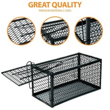 UK Stock Foldable Humane Catch Release Metal Rat Mouse Cage Trap 2pcs