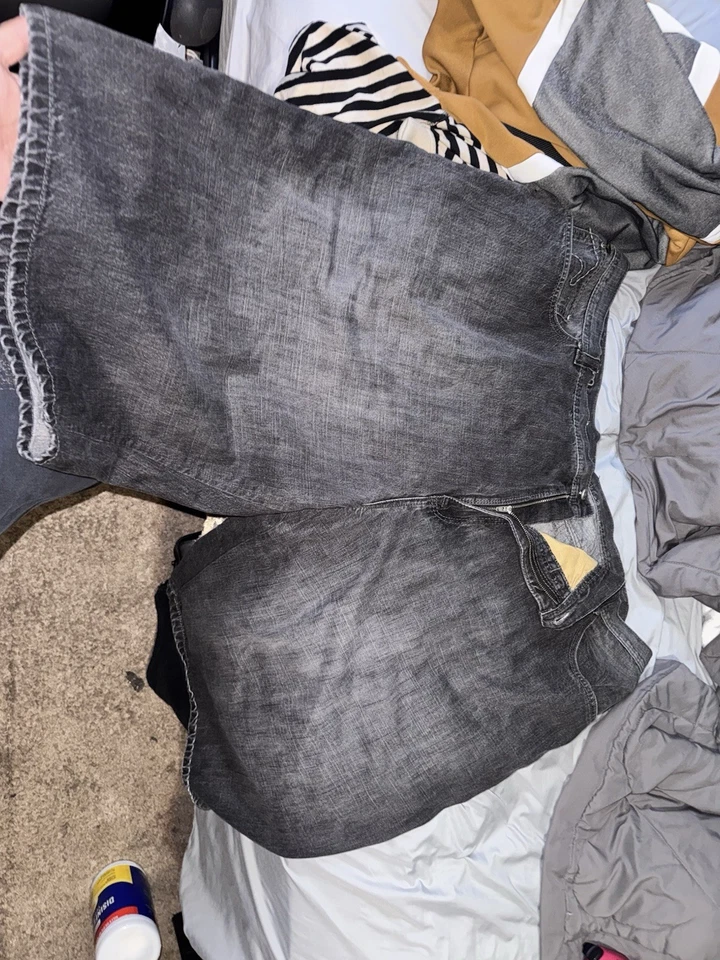 Pantalones cortos de mezclilla negros Pelle Pelle de gran tamaño vintage con logotipo bordado Foto 2 de 4