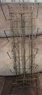 Vintage Utility Metal Wire Spinning Postcard Display Rack Countertop Revolving