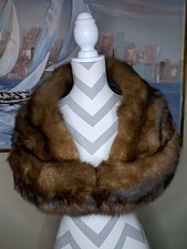 Vintage Auethetic Sable Arents Fur Stole Wrap