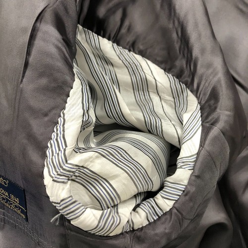Chaqueta Abrigo Deportivo Brooks Brothers 1818 Regent 40L Largo 100% Lana Gris Oscuro - Imagen 15 de 18