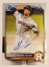 2025 Bowman Chrome Miguel Ullola 1st Autograph Rookie Astros