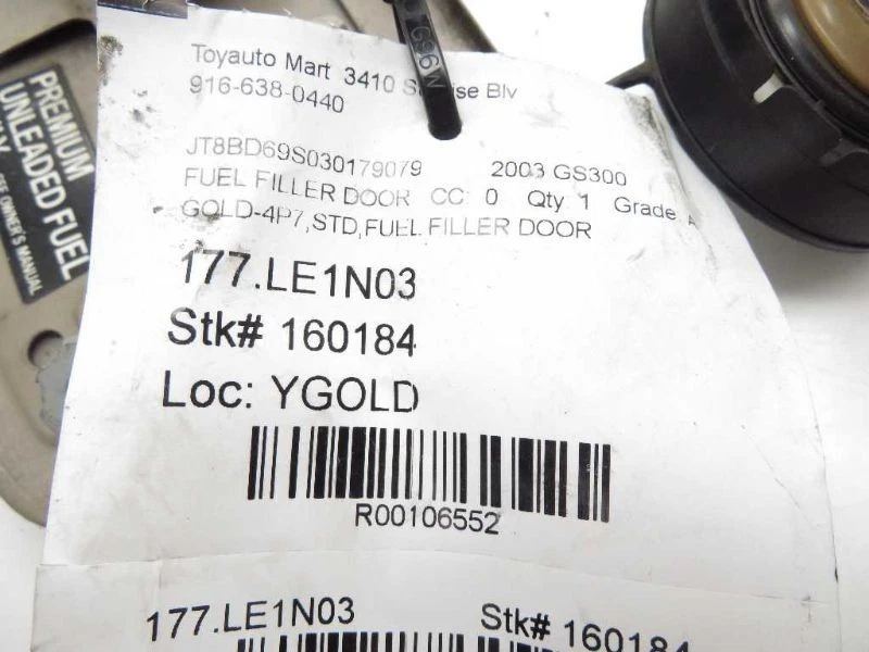 98 99 00 01 02 03 04 05 Lexus GS300 puerta de llenado de combustible dorado 4P7 Foto 4 de 4