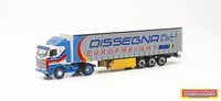 Herpa H0 316729 - Lkw Scania 142 Gardinenplanen-Sattelzug Dissegna (I)