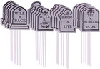 Halloween Cake Decors Favors Horror Picks for Party 24Pcs (4 Patterns)