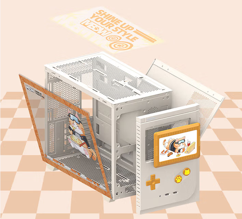 SegotepX COLORFIRE Retro Gray Gaming Edition Micro-ATX/Mini-ITX Computer Cases - Bild 2 von 6