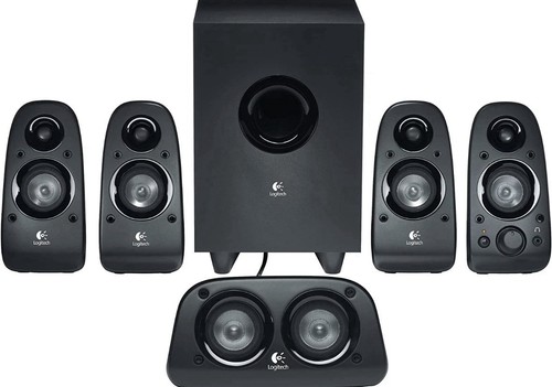 Logitech Z506 5.1 Lautsprecher-System mit Subwoofer - Schwarz "GUT" - Bild 1 von 2
