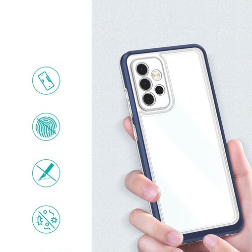 Clear 3in1 etui do Samsung Galaxy A33 5G żelowy pokrowiec z ramką niebieski - Bild 2 von 7