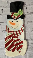 Fitz and Floyd Snack Therapy Snowman Server Christmas Porcelain