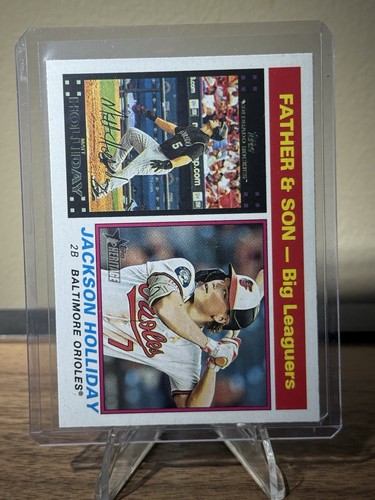 2025 Topps Heritage Jackson & Matt Holliday FATHER & SON #66 Orioles Rockies