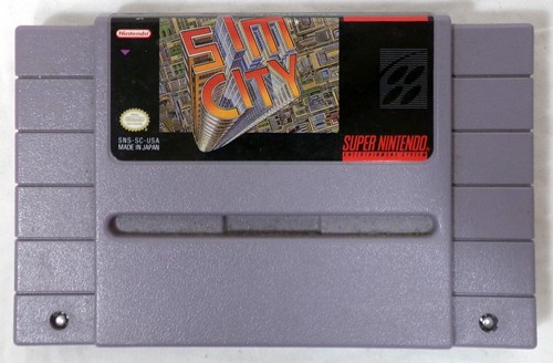 Nintendo Super Nintendo Entertainment System SNES Sim City Spiel nur Cartridge