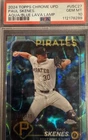 2024 Topps Chrome Update Paul Skenes Aqua/Blue Lava Lamp /175 RC PSA 10