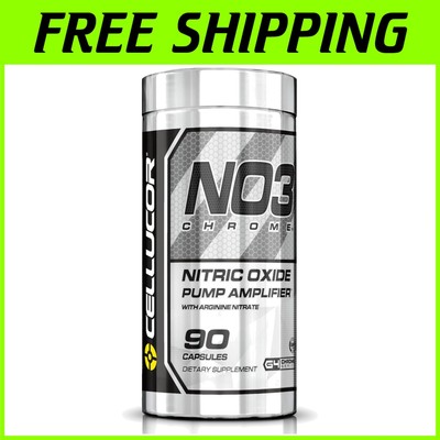 Arginine Nitrate NO3 Chrome Supplement - Achieve Long-Lasting Muscle Pumps, 90ct