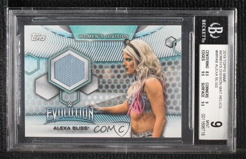 2019 Topps WWE Women's Division Mat Relics /199 Alexa Bliss #MR-AB BGS 9 MINT - Picture 1 of 3