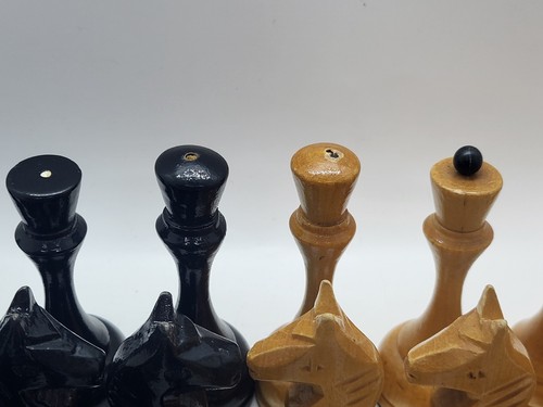 Vintage Soviet 1980s USSR Chess wood Set 45 cm x 45 cm rare - Picture 11 of 24