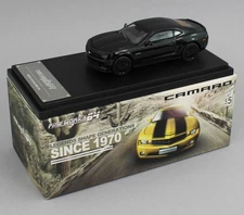 1:64 FINE WORKS *BLACK* Chevrolet Camaro Diecast *HIGH DETAILED* NIB!