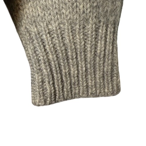 Maglione pullover donna grigio scozzese cane preppy cottage core kidcore caldo piccolo - Foto 3 di 4