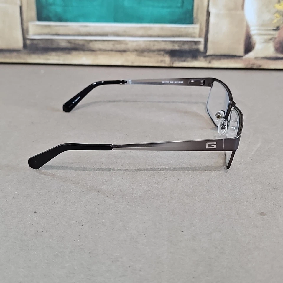 Monturas de gafas Guess solo GU 1770 marrón metal rectángulo unisex adulto 54-16-140 Foto 3 de 4