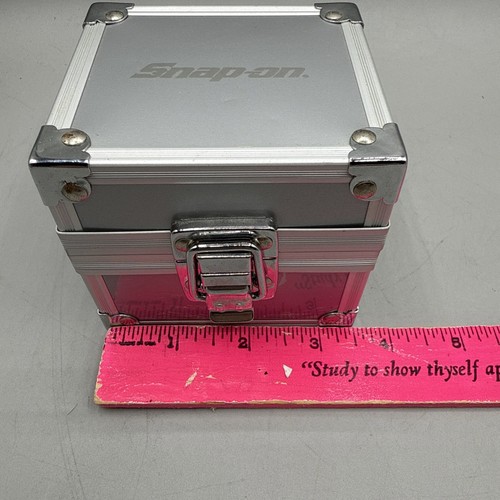 GRAU SNAP-ON Mini Metall Werkzeugkiste Truhe - Schreibtisch Organizer / Schmuckkästchen - Bild 6 von 8