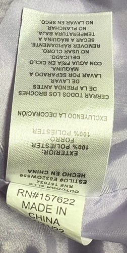 Eddie Bauer Jacket Youth Girls L(14/16) Purple Windbreaker Hooded Double Zipper - Picture 13 of 17