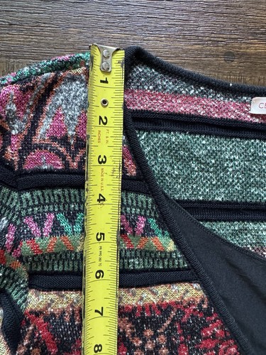 CECILIA PRADO Dress Womens Medium Tapestry Boho Knit Deep-V Anthropologie - Bild 8 von 13