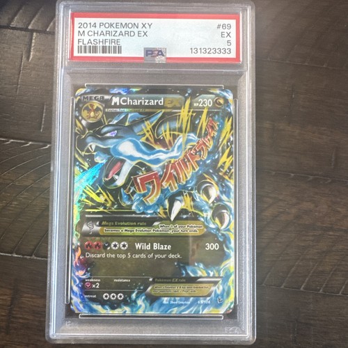 2014 POKEMON XY FLASHFIRE #69 M CHARIZARD EX PSA 5