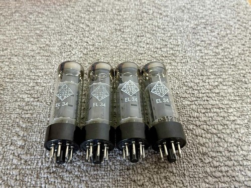 TELEFUNKEN EL34 / 6CA7 4 tubos de vacío [1122/5] probado Japón MA05 2,5 - Imagen 5 de 6