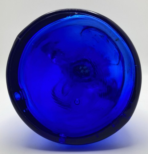 Vintage Cobalt Blue Glass Merry Maid Woman Shape Bottle Shaker - Picture 6 of 8