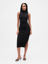 Women's Rib Midi Sweater Dress