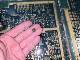Sega Saturn Japan DARK Gray EMPTY Top Cover Right Bracket & Spring w/Screws