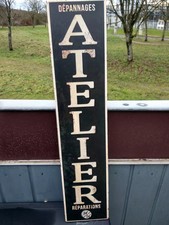 Plaque metal enseigne Atelier 80x18cm,idée cadeau déco garage ,neuve