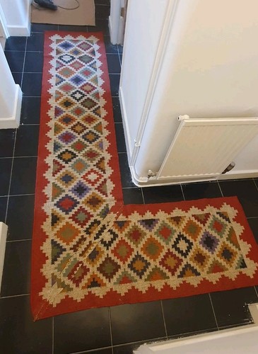 L shape Hall Runner Rug Carpet - Picture 7 of 7