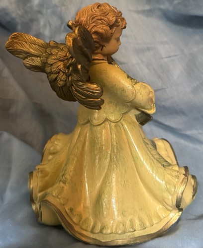 2 Vintage Engel Euromarchi Italien 8" groß Hartgummi Figur #397 - Gitarre - Bild 15 von 21