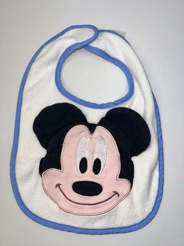 Disney Baby NB 3-Piece Mickey Mouse Print Short Sleeve Romper & Bib Set - Picture 4 of 7