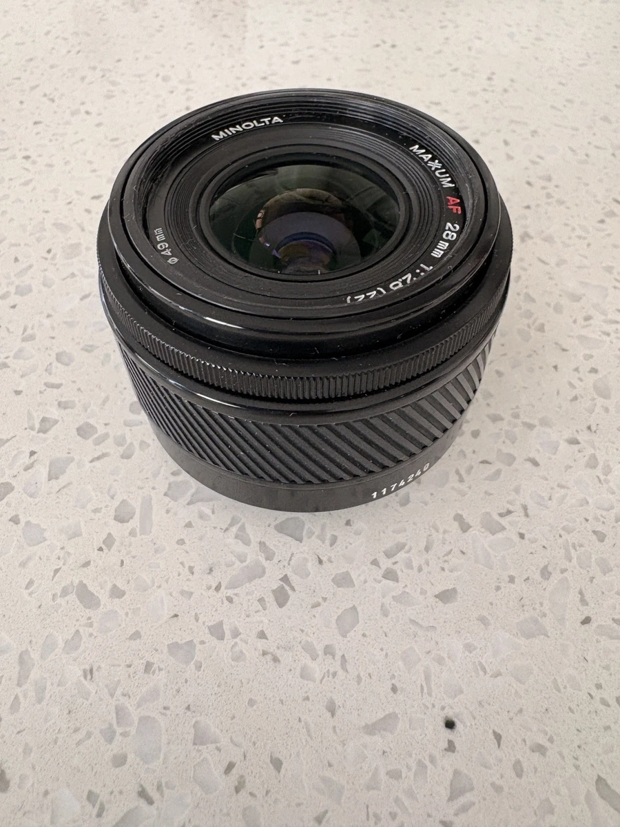 Minolta Maxxum 28mm Focal Camera Lenses for sale | eBay