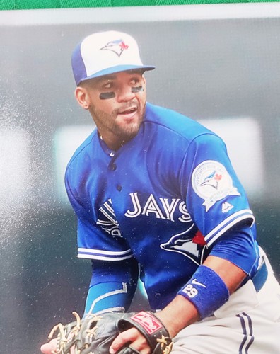 Devon Travis Toronto Blue Jays handsigniertes Fielding 8x10 Foto ungerahmt neuwertig - Bild 2 von 4