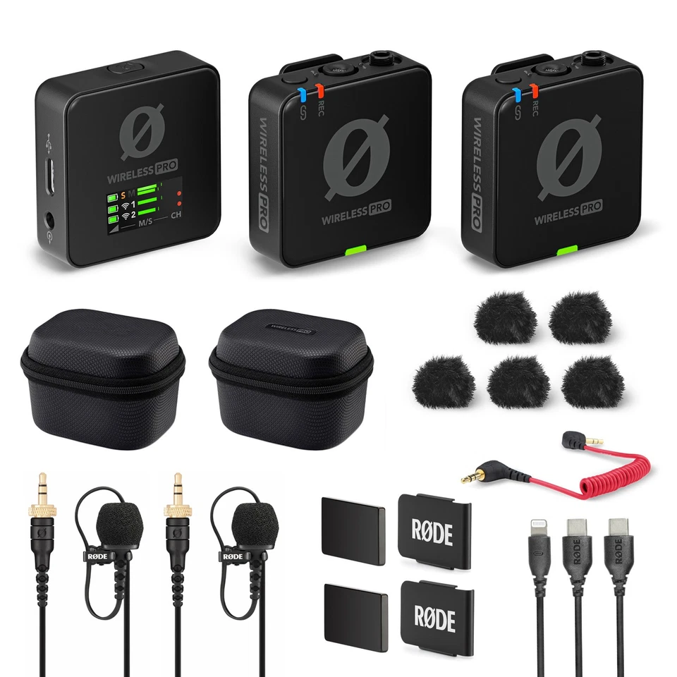 Rode Wireless Pro Digitales 2-Kanal Drahtlos-Mikrofonset Funkstrecke - Bild 1 von 4