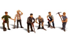 Woodland Scenics O Scale Scenic Accents Figures/People Set Road Crew (6)