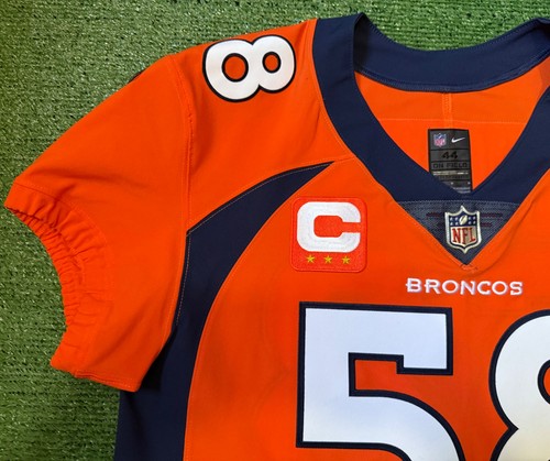 Camiseta deportiva Nike Vapor Elite naranja auténtica Von Miller Denver Broncos para hombre talla 44/L - Imagen 3 de 12