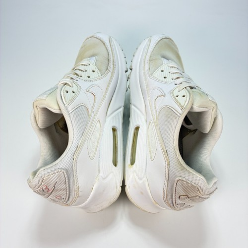 Scarpe da corsa Nike Air Max 90 bianche sneakers stringate DH8010-100 donna taglia 9,5 - Foto 7 di 10
