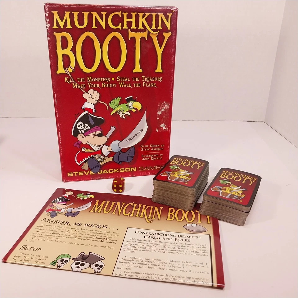 Paquete Munchkin Booty y Super Munchkin - Ambos Completos + 10 Tarjetas de Botín Extra Foto 2 de 4