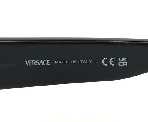 Versace Eyeglasses Frames MOD.3366 GB1 Black Gold Cat Eye Full Rim 55-16-140 - Picture 12 of 12