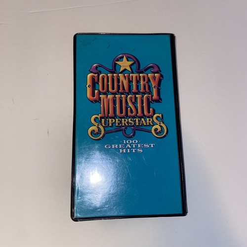 Country Music Superstars 100 Greatest Hits Cassette 1990 Box Set 6 Cassettes - Picture 2 of 4