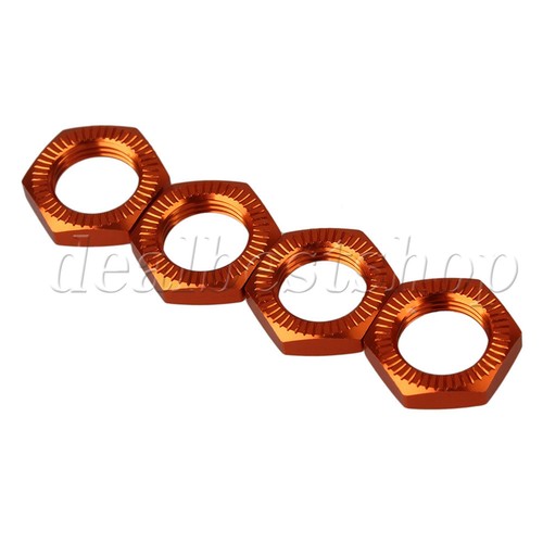4X Orange Alloy 17MM Wheel Hex Hub s N10176 RC1:8 Buggy Truck On Road Car Hot - Picture 7 of 9