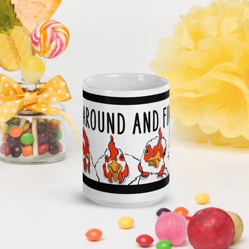 Divertida Taza de Pollo 15 OZ Cluck Around y Descubre Taza de Café Novedad Regalo - Imagen 11 de 24