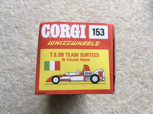 C1972 CORGI WHIZZWHEELS No153 T.S.9B TEAM SURTEES ITALIAN FINISH MINT BOXED CAR - Picture 3 of 12